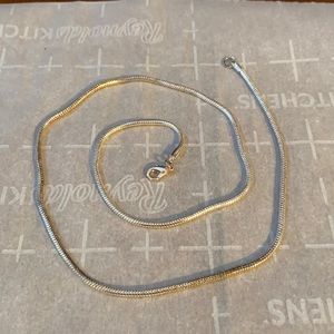 Faux silver necklace